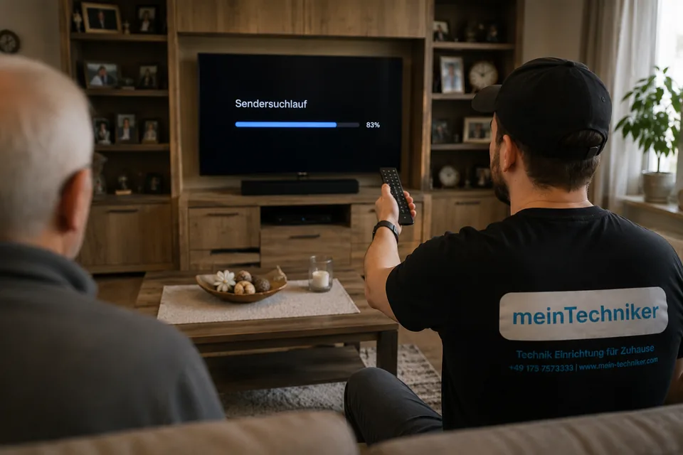 Sendersuchlauf an einem neuen Fernseher