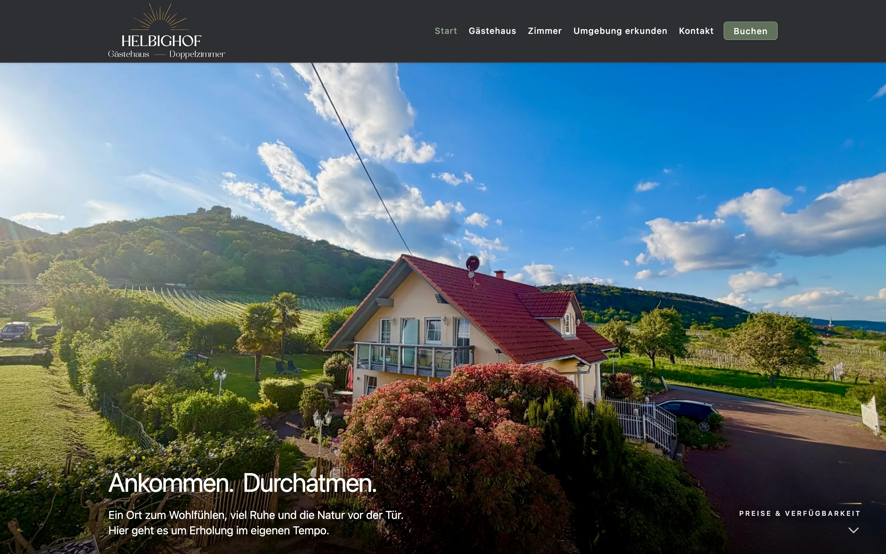 Screenshot Gästehaus Helbighof 1