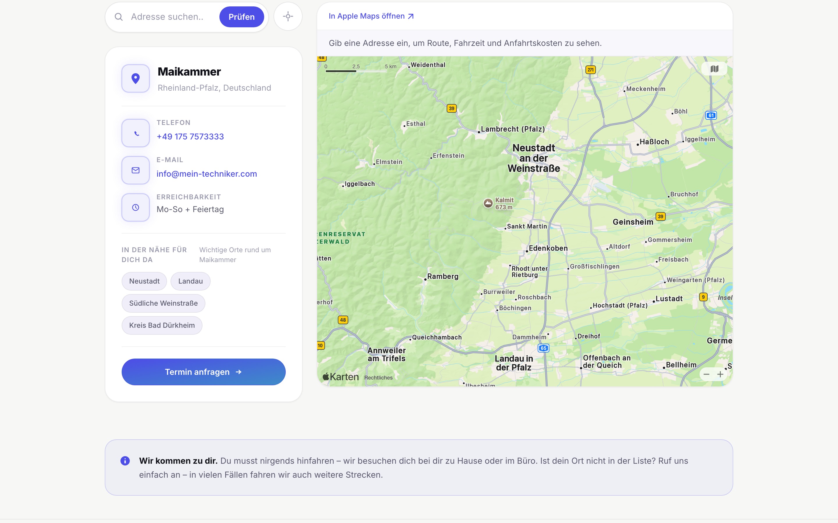 Screenshot meinTechniker 2